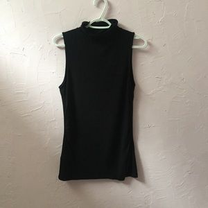 Le Chateau Classic Sleeveless Turtleneck Shirt
